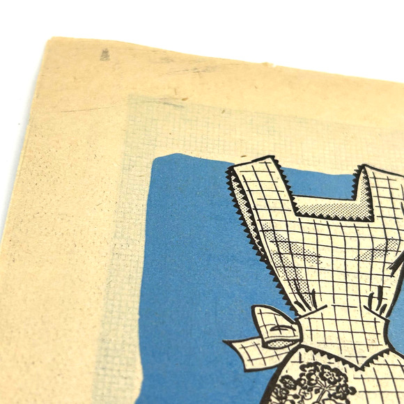 Anne Adams Vintage 1950's Mail Order Pattern #4638 Women's Bib Apron Size M - Picture 3 of 8